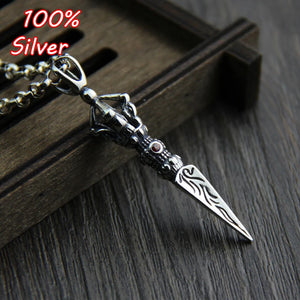 925 Silver Charm Vintage Pendant for Necklace DIY Women Jewelry
