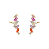 925 Sterling Silver Crystal Stud Earrings for Women