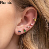 925 Silver Zircon Mini Earrings for Women