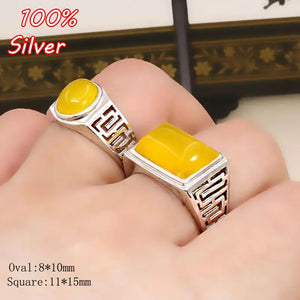 925 Silver Adjustable Ring Base Couple Blank Tray Square/Oval