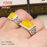 925 Silver Adjustable Ring Base Couple Blank Tray Square/Oval