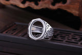 925 Silver Oval Base Ring Setting for Women Jewelry 11*14MM 12*16MM