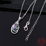 925 Silver Zircon Necklace Women Wedding Jewellery Chain Necklace