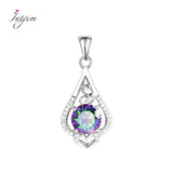 925 Silver Zircon Necklace Women Wedding Jewellery Chain Necklace