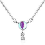 925 Silver Moonstone Choker Necklace for Women Wedding Party Gift