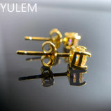 925 Silver Rainbow Moissanite Earring Studs 0.6CT
