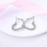 925 Silver Zircon Triple Stud Earrings Sweet Colorful Polygonal