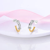 925 Silver Zircon Stud Earrings