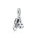 925 Silver Comb & Scissors Charm Bead for Bracelet DIY Jewelry Women