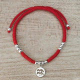 925 Silver Constellation Bracelet Red Thread Statement Jewelry