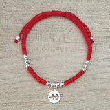 925 Silver Constellation Bracelet Red Thread Statement Jewelry