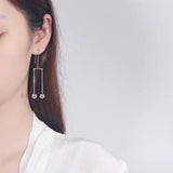 925 Sterling Silver Scale Bead Earrings