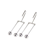 925 Sterling Silver Scale Bead Earrings