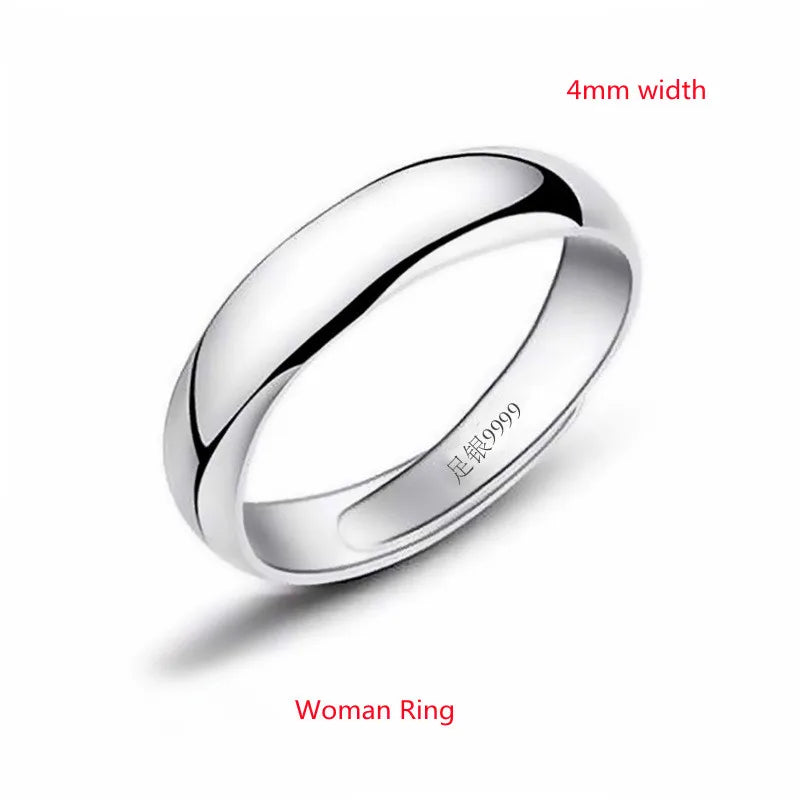 925 Silver Couples Ring Sets Old Style Original Ring for Woman Man Wedding