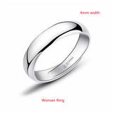 925 Silver Couples Ring Sets Old Style Original Ring for Woman Man Wedding