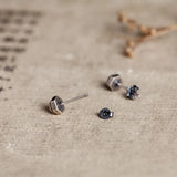 925 Silver Hexagon Screw Ear Jewelry All-match Style Earrings
