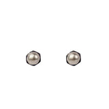 925 Silver Hexagon Screw Ear Jewelry All-match Style Earrings