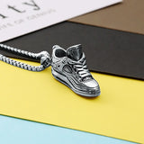 925 Silver Sports Hip-Hop Pendant Men's Shoes Necklace