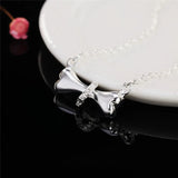 925 Silver Creativity Bone Pendant Necklace Wedding Engagement Party Charm