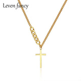 925 Silver Cross Chain Necklace Christian Crucifix Pendant Jewelry