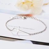 925 Silver Cross Charm Bracelet For Women - Birthday Gift