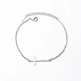 925 Silver Cross Charm Bracelet For Women - Birthday Gift