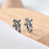 925 Silver Cross Earrings for Women Couple Small Hypoallergenic Ear Jewelry