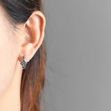 925 Silver Cross Earrings for Women Couple Small Hypoallergenic Ear Jewelry