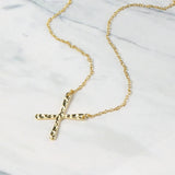 925 Silver Cross Necklace Women X Pendant Choker Chains Fine Jewelry