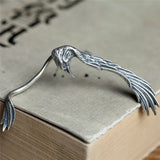 925 Silver Crow Clip Earrings Female Accessories Women's Earrings