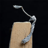 925 Silver Crow Clip Earrings Female Accessories Women's Earrings