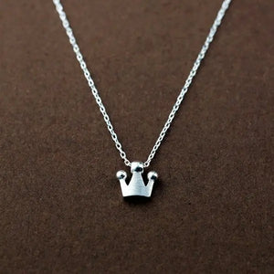 925 Sterling Silver Crown Necklace & Pendant for Women