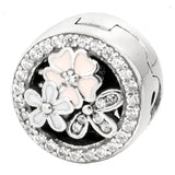 925 Silver Crown Star Snowflake Clasp Charm for Bracelet Bangle