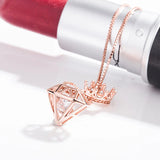 925 Silver Crown Diamond Necklace for Women