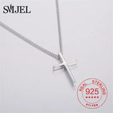 925 Silver Crucifix Cross Pendant Necklace For Men Women