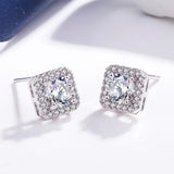 925 Silver Crystal Bridal Jewelry Set for Women