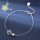Crystal Planet Charm Bracelet for Women