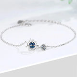 Crystal Planet Charm Bracelet for Women
