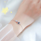 Crystal Planet Charm Bracelet for Women