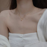 925 Silver Crystal Rose Flower Choker Necklace for Women 14K Plated