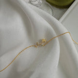 925 Silver Crystal Rose Flower Choker Necklace for Women 14K Plated