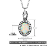 925 Silver Crystal Zircon Pendant Necklace, Birthday Gift for Women