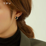 925 Silver Crystal Star Moon Earrings Wedding Jewelry Accessories