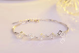 925 Silver Cube Box Bracelet For Women