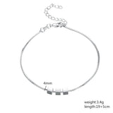 925 Sterling Silver Cube Bracelets For Women