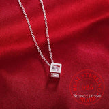 925 Silver Zirconia Crystal Pendant Necklace for Women