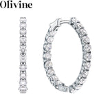 925 Sterling Silver CZ Cuff Huggie Earrings