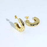 925 Silver CZ Star Moon Hoop Earrings Women Jewelry