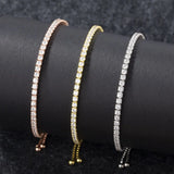 925 Silver CZ Tennis Bracelet Women 2021 Adjustable Charm Party Jewelry