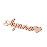 925 Silver Brooch Pin Letter Lapel Pins Name Brooches